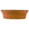 The HC Companies Panterra Oval Plastic Outdoor/Indoor Planter, Clay Colored, 12in - 2 of 2
