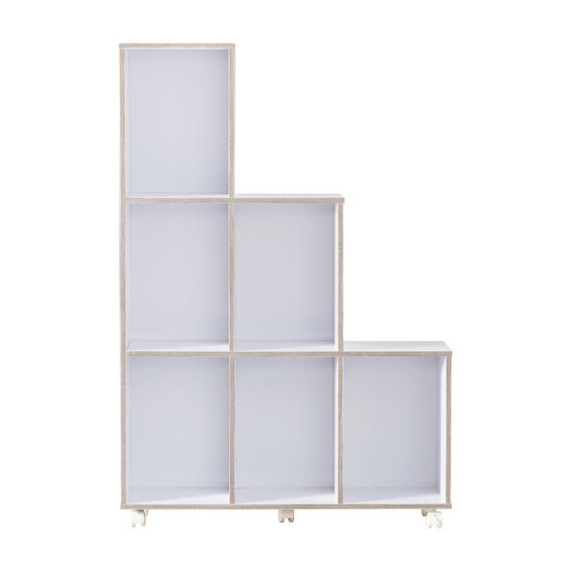 Chapin 6-Compartment Wood Bookcase in White - Furniture of America, 3 of 8