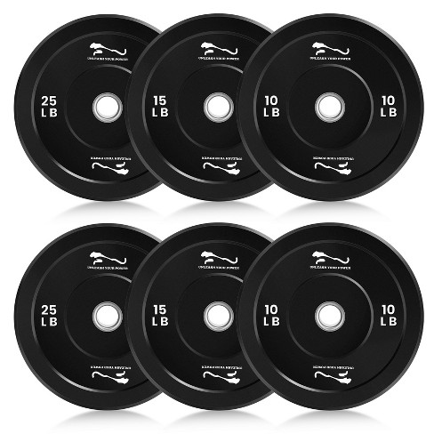 15 olympic plates 2x 15lb newest rubber bumper