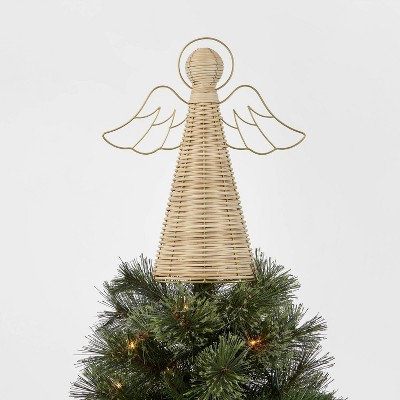 12in Unlit Woven Angel Tree Topper - Wondershop&#8482;