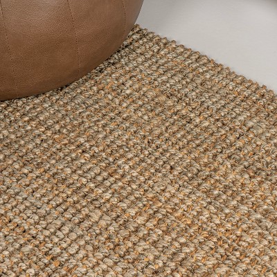 Handwoven Natural Jute Rectangular 3 x 5 Area Rug