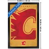 Trends International NHL Calgary Flames - Logo 25 Framed Wall Poster Prints - 3 of 4