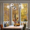 Urban Ambiance Luxury Minimalist Indoor Chandelier,  5-7/8''H x 28"W x 28''D,  Brushed Nickel Finish, UHP4447 - 2 of 4