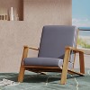 Okak Boho Ardirondack Chair Patio Accent Chairs,Set of 1,Outdoor Acacia Conversation seat for Porch,Garden&Backyard,400lbs Max - 4 of 4