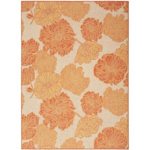 Nourison Garden Oasis Floral Flatweave Indoor Outdoor Rug - 1 of 4