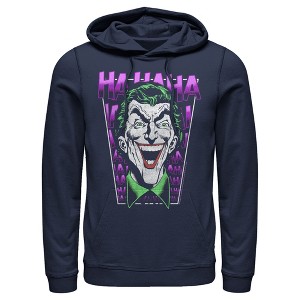 Men's Batman Joker Ha Ha Frame Pull Over Hoodie - 1 of 3