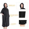 Solaris Women's Hooded Beach Towel, Lightweight Wearable Beach Towel with Drawsting Storage Bag, Surf Cape Changing Towel Robe - 4 of 4