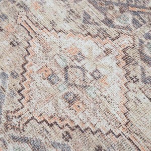 Hauteloom Barny Tan Flat Pile Washable Area Rug - 1 of 4