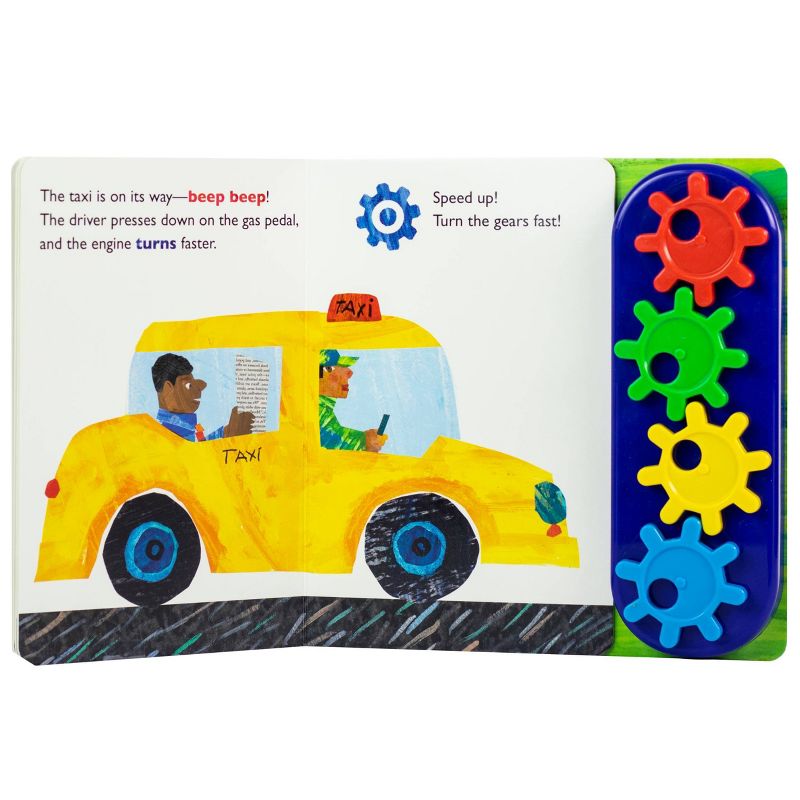 World of Eric Carle, Turn, Crank, Zoom! A STEM Gear Sound Board Book (Hardcover), 3 of 7