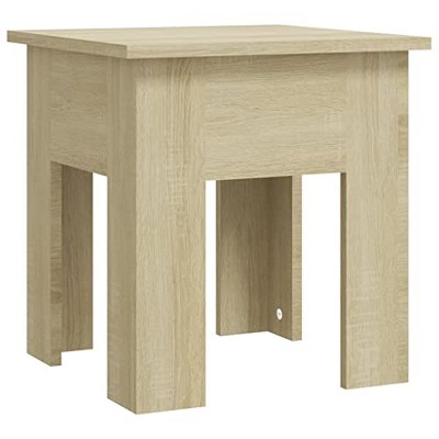 vidaXL Coffee Table Sonoma Oak 15.7"x15.7"x16.5" Engineered Wood