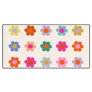 Daily Regina Designs Retro Floral Colorful Print Desk Mat - Deny Designs - 1 of 4