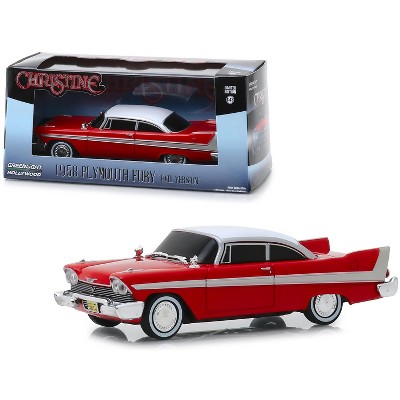 1958 Plymouth Fury Red (Evil Version with Blacked Out Windows) "Christine" (1983) Movie 1/43 Diecast Car by Greenlight
