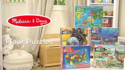 Melissa and Doug Floor Puzzle Assortment-Camion de Pompier