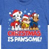 Boys' - Paw Patrol - Christmas Is Pawsome Chase Rubble Marshall Short Sleeve Graphic T-Shirt - 2 of 4