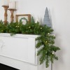 Northlight Pre-Lit Northern Pine Artificial Christmas Garland - 9' x 10" - Warm White LED Lights - 3 of 4