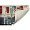 Stupell Industries Various Rustic Oars Patterns Printed Plush Bath Mat And Bath Rug, Design By Milli Villa, 18"X30" - 2 of 4