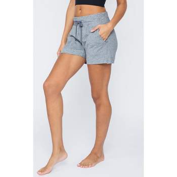 90 Degree By Reflex - Women's Soft Comfy Lounge Shorts With Pockets -  Heather Sage - Large : Target