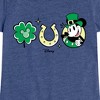 Girls' - Disney - Mickey St Patricks Icons Fitted Short Sleeve Graphic T-Shirt - 2 of 4