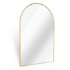 Lycvki 24x36 Inch Metal Framed Arched Bathrrom Mirror for Wall. - 2 of 4