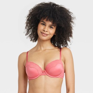 Women's Lace Push-Up Demi T-Shirt Bra - Auden™ - 1 of 4