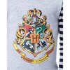 Harry Potter Boys' Hogwarts Crest Wizarding World Sleep Pajama Set Grey - 3 of 4