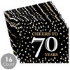 Big Dot of Happiness Adult 70th Birthday - Gold - Party Table Decorations - Birthday Party Placemats - Set of 16 - 3 of 4