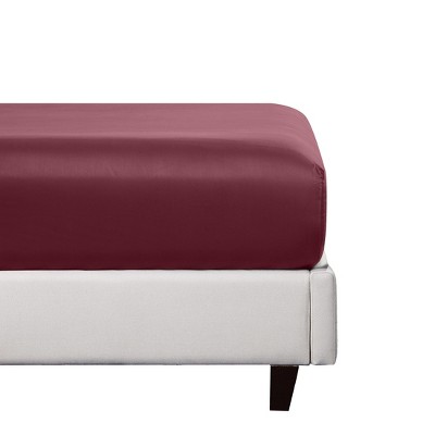 Burgundy Rayon from Bamboo Deep Pocket Queen Sheet Set