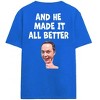 Big Bang Theory Sheldon Cooper Apologized to Men on blue Short Sleeve Adult T-Shirt - 3 of 4
