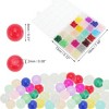 Unique Bargains Round Glass Beads for Bracelets 8mm Assorted Colors for Making Bracelet Making and DIY Crafts 480 Pcs - 2 of 4