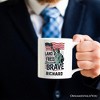 Land of the Free Because of the Brave Mug, 4th of July Statue of Liberty Gift| OrnamentallyYou - 4 of 4