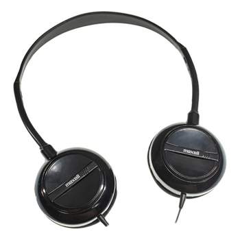 Maxell® Over-Ear Headphones with Microphone, Black, HP-200M