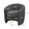29.92" Modern Curved Back Boucle Upholstered Accent Chair, Plush Seating, No Assembly, Versatile Living Room/Bedroom/Reading Chair - 4 of 4