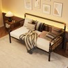 Daybed with Trundle, Twin Daybed with Pop Up Trundle Set, Metal Twin Bed Frame with Steel Slat Support, Sofa BedFrame for Kids/Teens/Adults - 4 of 4
