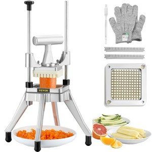 VEVOR Commercial Vegetable Fruit Chopper 1/4" Blade Heavy Duty Professional Food Dicer Kattex French Fry Cutter Onion Slicer Stainless Steel - 1 of 4