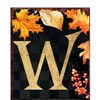 HomeRoots 72" Black Gold And Orange Solid Wood Welcome Leaves Porch Sign - 4 of 4