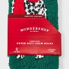 Toddler 2pk Cozy Christmas Dalmatian & Striped Crew Socks with Gift Card Holder - Wondershop™ Dark Green/Red 2T-3T - 3 of 4