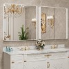 KIOTEE Rectangular Aluminum Alloy Framed and Tempered Glass Wall Bathroom Vanity Mirror in Matte Black - 2 of 4