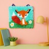 Bright Creations Mini Fox Latch Hook Rug Kit For Kids Crafts, Adults, and Beginners, DIY (12 x 11 In) - 2 of 4