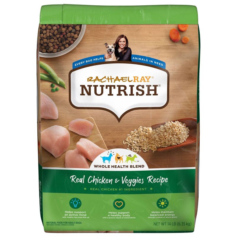 Rachael Ray Nutrish Real Chicken & Vegetable Recipe Super Premium Dry Dog Food, 1 of 7