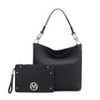 MKF Collection Viviana Vegan Leather Hobo Bag with Matching Wristlet by Mia K - 2 of 4