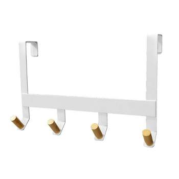 Dolen Over The Door Decorative Hook Rack White - Room Essentials™:  Space-saving, Metal, Powder-coated, Multi-hook Organizer : Target