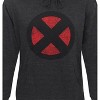 Mens X-Men Distressed Symbol Hoodie - 2 of 4