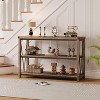47'' Entryway Table, 3 Tier Console Table, Sofa Table Narrow Long with Storage Shelves for Living Room, Couch, Hallway, Foyer, Kitchen Counter - 4 of 4