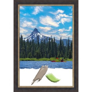 Amanti Art Hammered Charcoal Tan Wood Picture Frame - 1 of 4