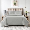 Modern 600 Thread Count Solid Cotton Blend Duvet Cover Set by Blue Nile Mills - 2 of 4
