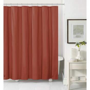 Kate Aurora Spa Living Rust/Spice 100% Water Repellent PEVA Shower Curtain Liner - Standard Size