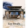 GustoWave 12'x16' Outdoor Double Hardtop Patio Gazebo for Deck, Backyard, Lawn, Garden - 2 of 4
