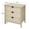 Bella Depot 31.5''W 3 Drawer Dresser Cabinet, Suitable for Bedroom, Living room - 3 of 4
