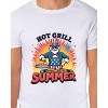 Men's Hot Grill Summer Burger Patriotic Funny T-Shirt For Adults - 3 of 3