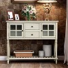 NicBex Farmhouse Console Table for Entryway,Sideboard Entryway Table with Storage Cabinets & Bottom Shelf,Safe Table for Living Room,Hallway - 4 of 4
